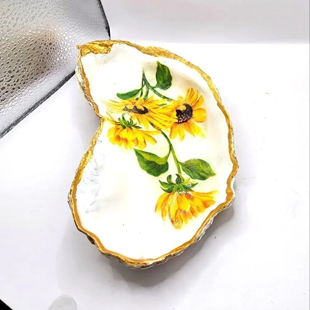 DECOUPAGE HUGE OYSTER SHELL